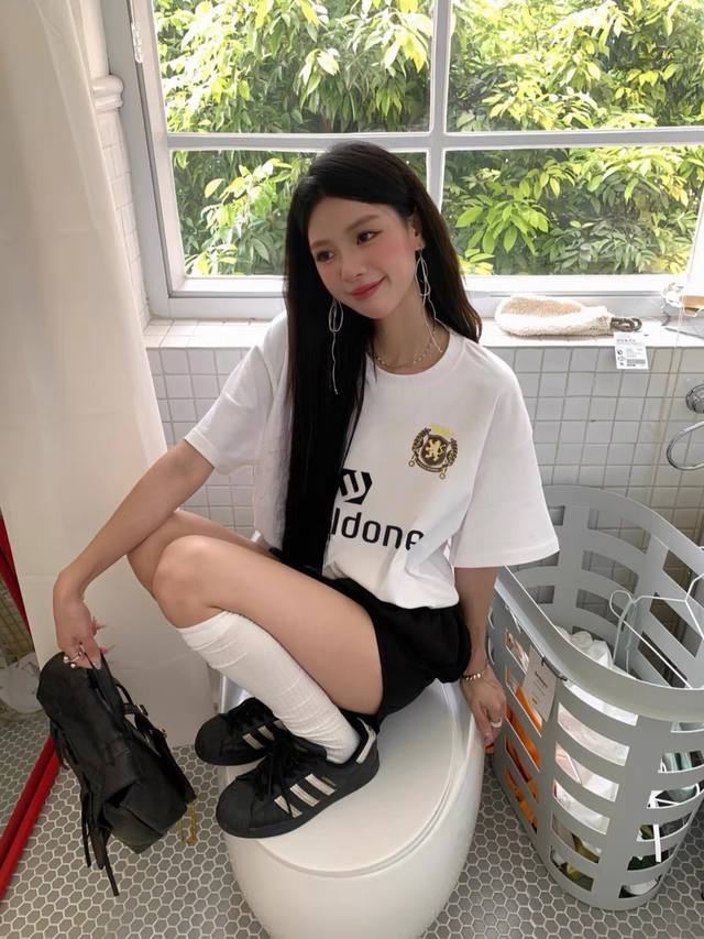 G2629# We11Done -25Ss new sports uniforms, letter printed short-sleeved T-shirts