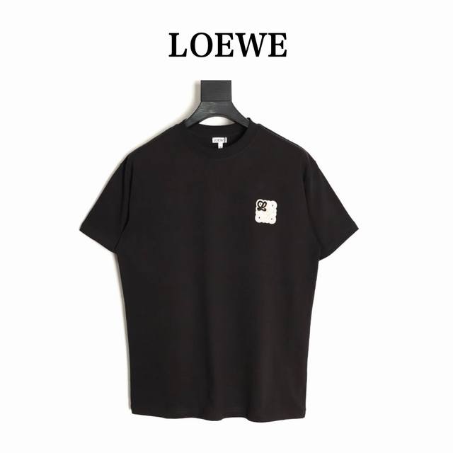Loewe 25Ss toothbrush embroidered short-sleeved T-shirt Customized 280g cotton d