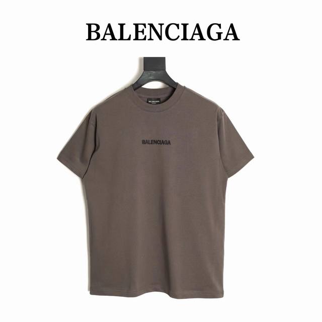 Balenciaga 25Ss embroidered front and back letters short-sleeved T-shirt Customi