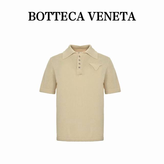 Bottega Veneta Bv pocket knitted Polo short sleeves Bv triangle lapel knitted Po
