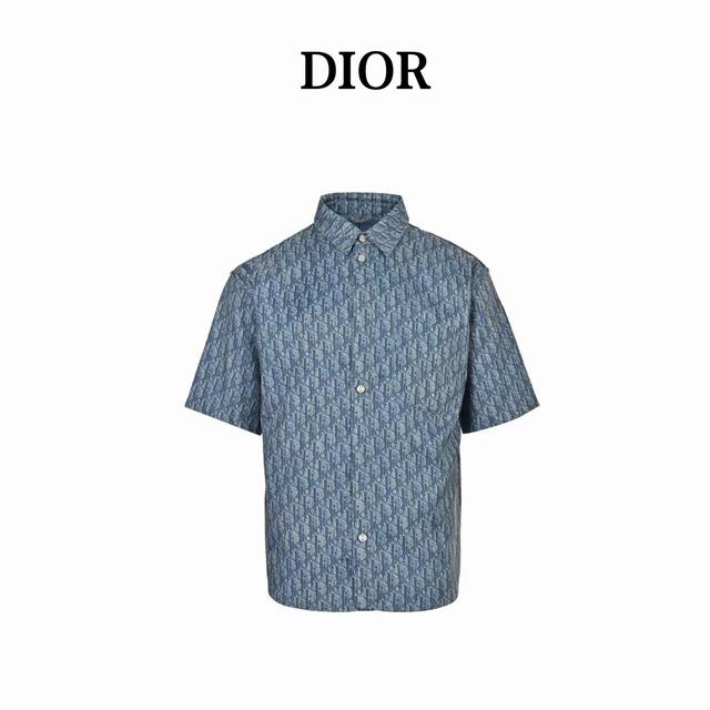 Dior Dior 25Ss full print short sleeve shirt Customized soft cotton interwoven f