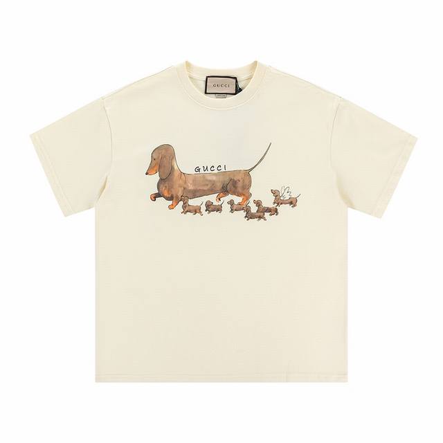 Style number: G2594 Gucci new product! Non-sense printing high-weight short-sle
