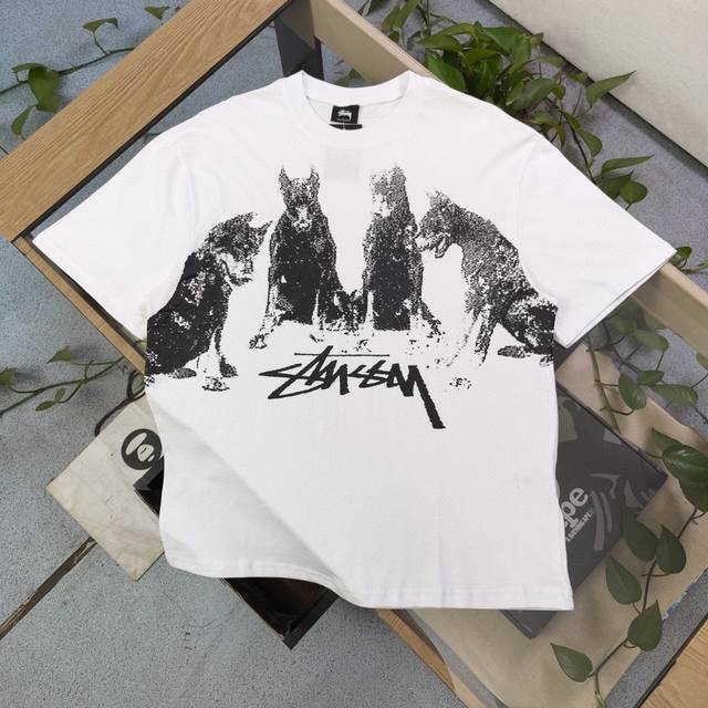 Style number: Bm177 2025 new Stussy Doberman letter pattern Logo print casual c