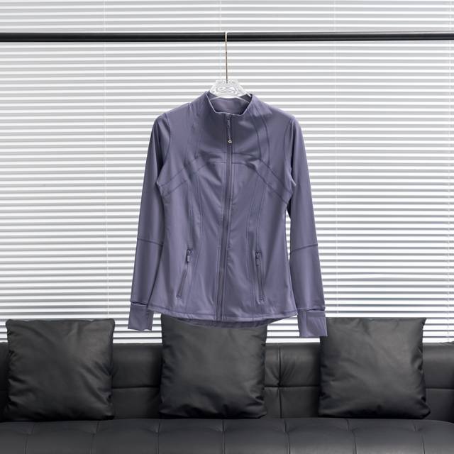 Factory P direct supply LululemonحLululemon Define stand collar solid color yoga