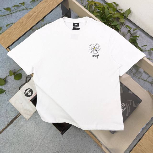 Style number: Bm130 2025 new Stussy flower pattern letter logo printed casual c