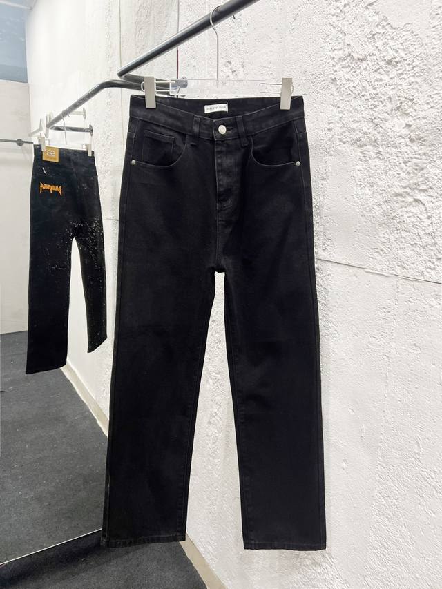 Style number: H861 Balenciaga & Balenciaga classic new letter print logo jeans
