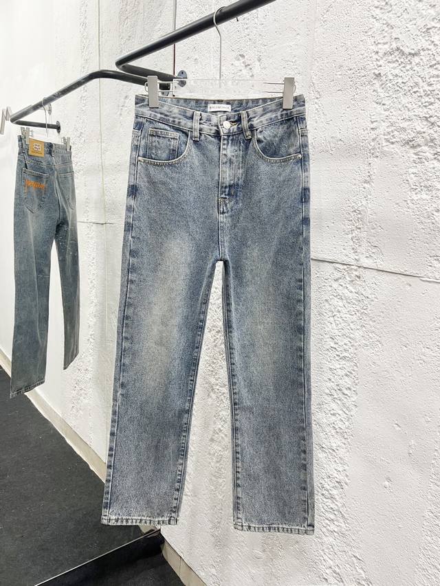 Style number: H860 Balenciaga & Balenciaga classic new letter print logo jeans