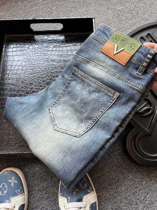 Top luxury jeans from the counter! Popular hit! Louis Vuitton top luxury heavy