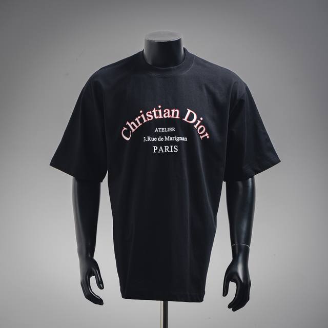 Dior Cd 25Ss slogan printed short-sleeved T-shirt Size: Xs-L DDD