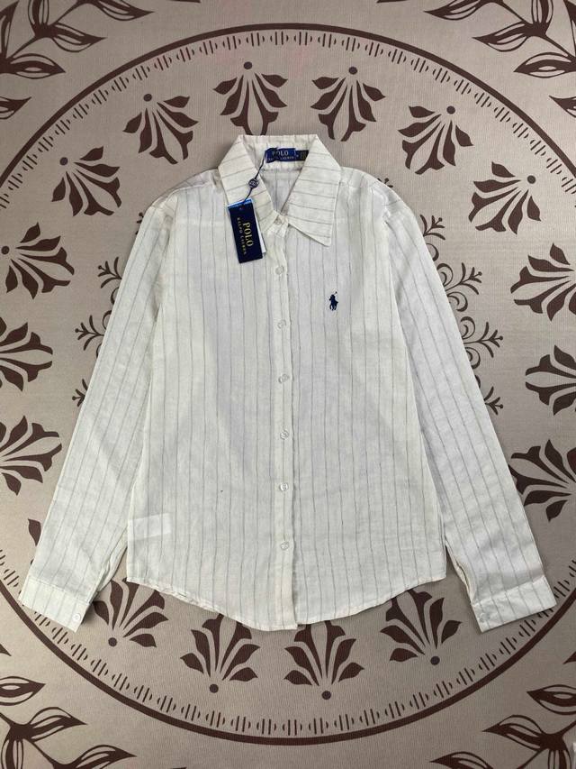 Style number: T21 Ralph Lauren Pony logo striped sun protection shirt Cotton fa