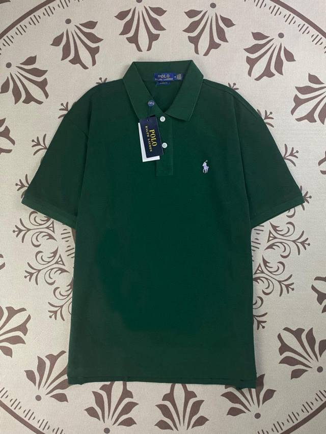 Style number: T19 Ralph Lauren Pony logo embroidered Polo T-shirt pure cotton p