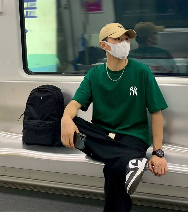 New arrival! Mlb-Ny Yangji's new cartoon print classic short-sleeved T-shirt! S