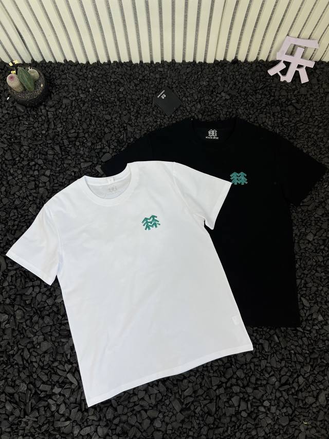Kolon 25Ss new summer style with large forest graffiti print on the back, daily