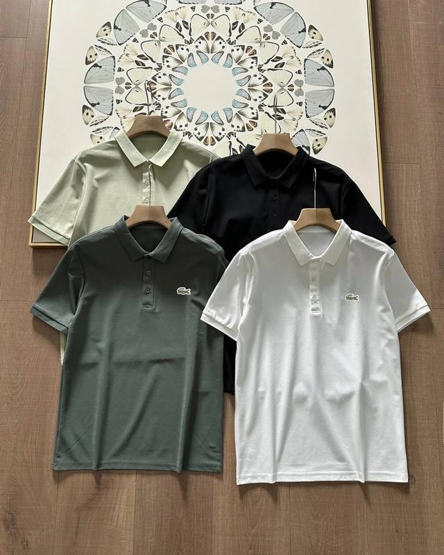 Lacoste French Crocodile 2025 Summer New Men's Business Short-sleeved Polo Shirt