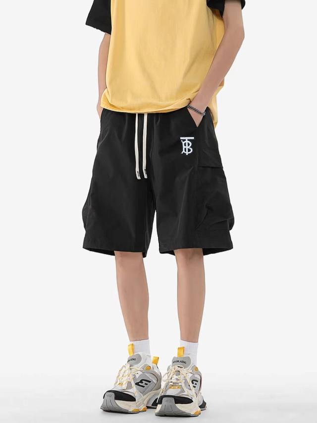 Burberry Burberry Tb summer drawstring elastic workwear retro loose couple versa