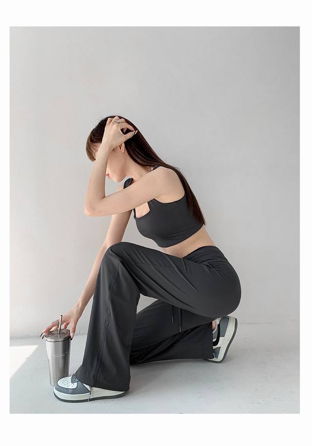 Lujia wide-leg pants 2~10 yards graphite gray DDD