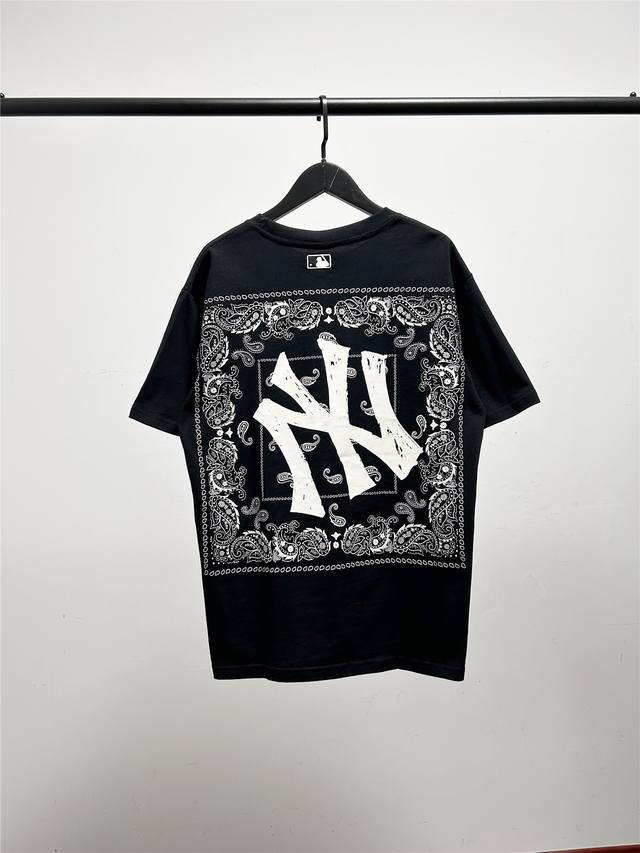 High version, Mlb cabinet new cashew flower short-sleeved T-shirt! Three comple