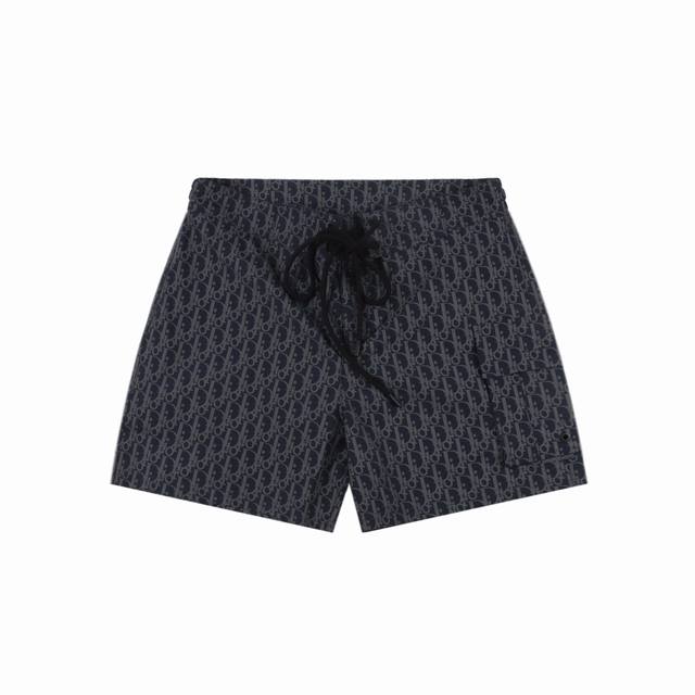 Dior 24Ss full-print monogram shorts The printing adopts full-body printing, cus