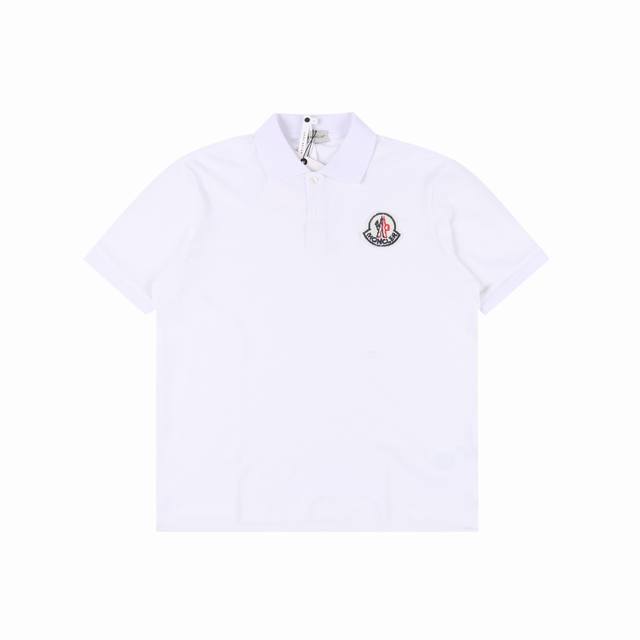 Moncler short-sleeved polo shirt with embroidered logo Made of original G custom