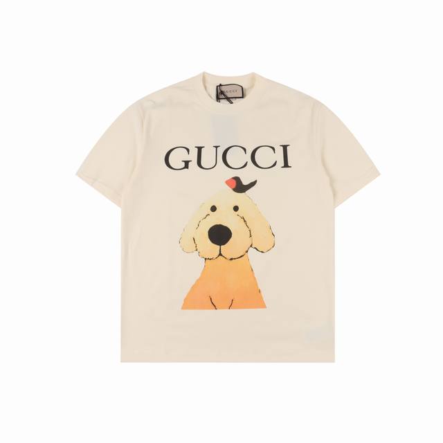 Gucci Gucci cartoon high-weight short-sleeved T-shirt Made of custom knitted % p