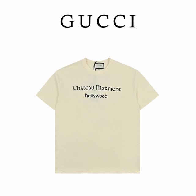Gucci co-branded limited full-print back print short sleeves DDD, you must have