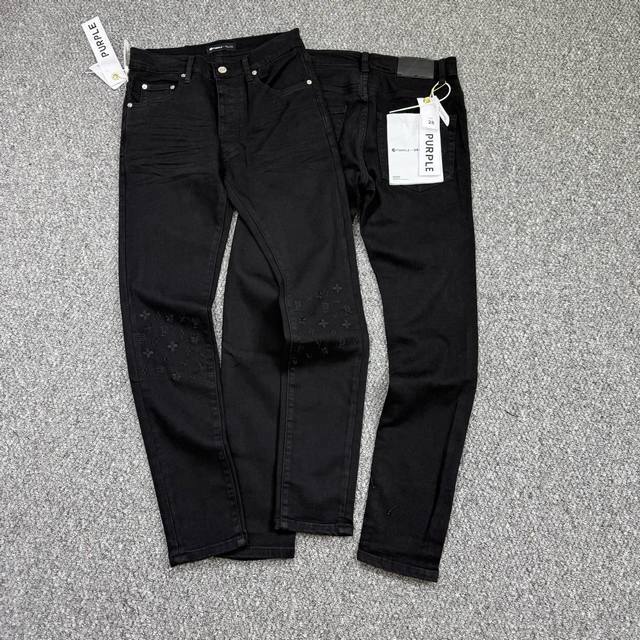 Style No.: H868 Purple Brand Skinny Jeans Hand-painted and Embroidered Micro-St