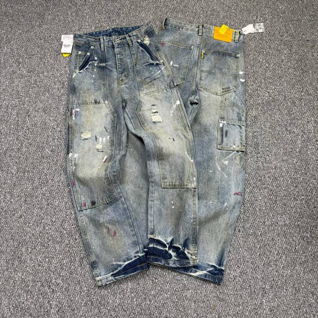 Style number: H858 Gallery Dept # Hou Minghao's same style ink-splashed hole lu