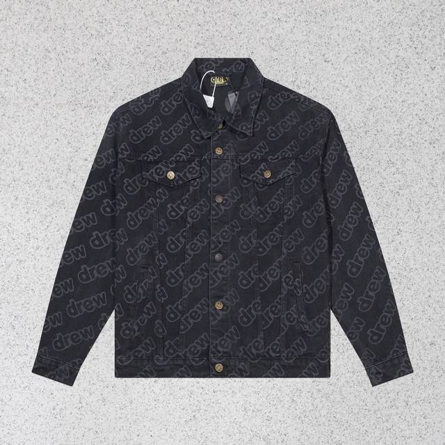 Style number: H545 Drew House smiley face letters are printed all over the deni