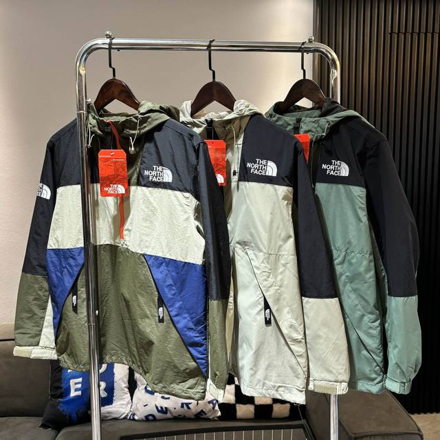 Trading company channel order goods! The North Face 24 color-blocked half-zip ja