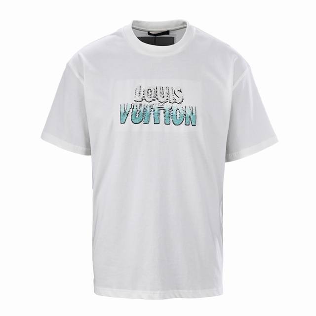 Louis Vuitton Lv beaded round neck short-sleeved T-shirt Authentic 6839 purchase