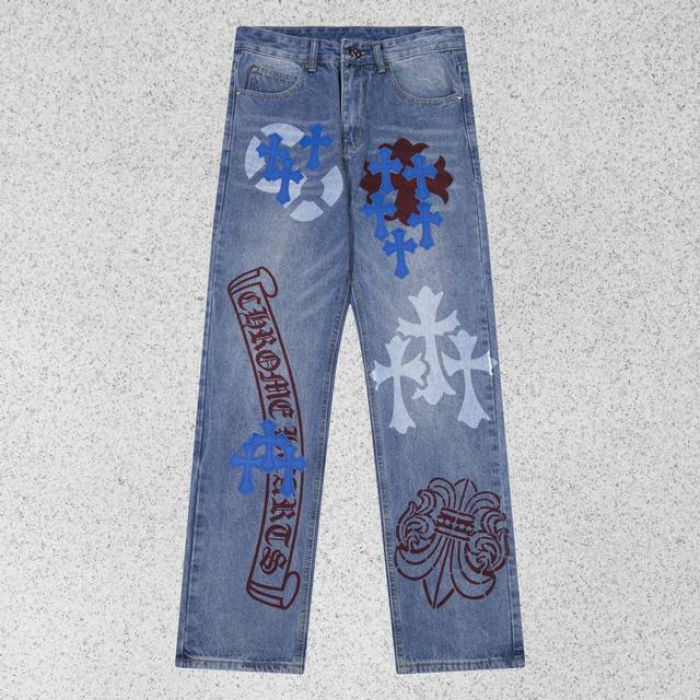 Style number: H505 Chrome Hearts' high-end limited edition jeans exude uninhibi