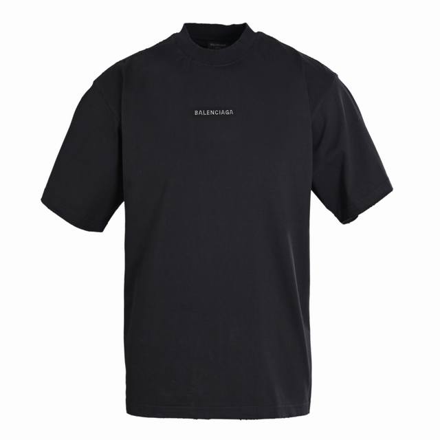 BalenciagaBlcg Short-sleeved T-shirt with rhinestones on front and back Customiz