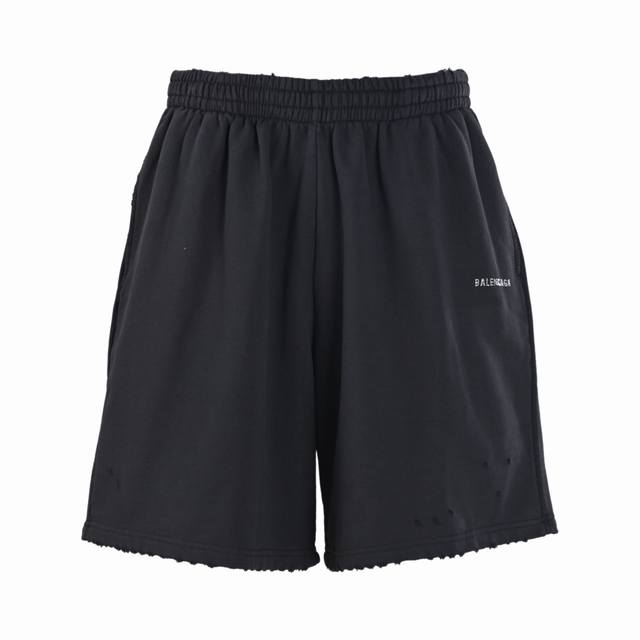 Balenciaga Blcg Back rhinestone shorts Customized high-density velvet terry cott