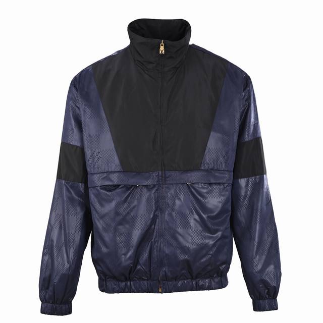Louis Vuitton Lv splicing nylon jacquard suit sports jacket coat Authentic authe