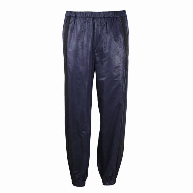 Louis Vuitton Lv splicing nylon jacquard suit sports trousers Authentic 10800 pu