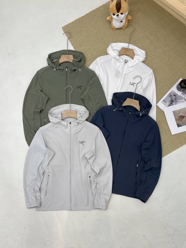 Arcteryx Arc'teryx men and women couple hooded woven splicing sports jacket sun