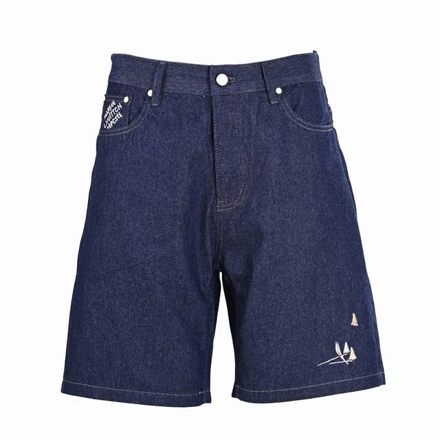 Louis Vuitton Lv sailing suit shorts Made of 360G thin denim, washed blue. Back