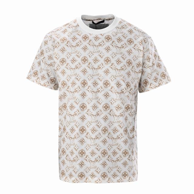 Louis Vuitton Lv yellow full print logo short sleeve T-shirt Authentic 7549 purc