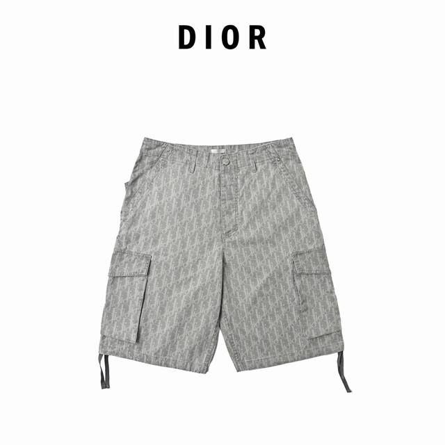 Dior Dior classic denim monogram full print suit shorts This pair of shorts is m