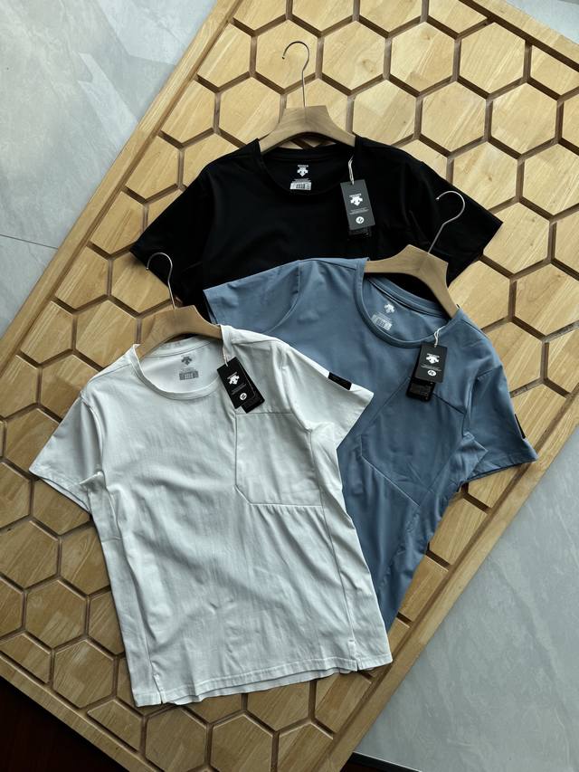 Descente Dualis Urban Commuter Men's Breathable Short-Sleeved T-Shirt Counter Ne
