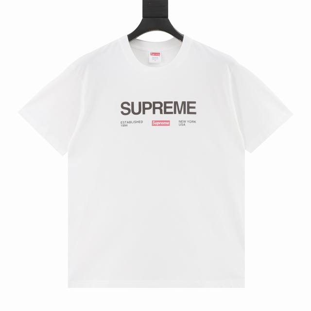 Supreme Week 1 Est. 1994 Tee Letter print round neck short sleeve T-shirt Size: