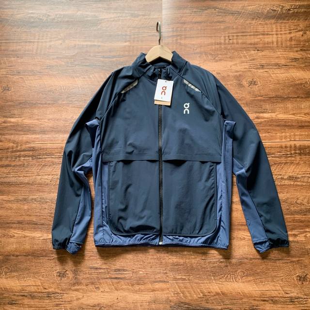 On Weather Jacket Insulated Men's Lightweight Wind-Breaking Marathon Running Jac