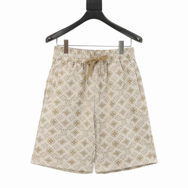 Louisvuitton 25Ss full-print all-over old flower cotton woven shorts A new aesth