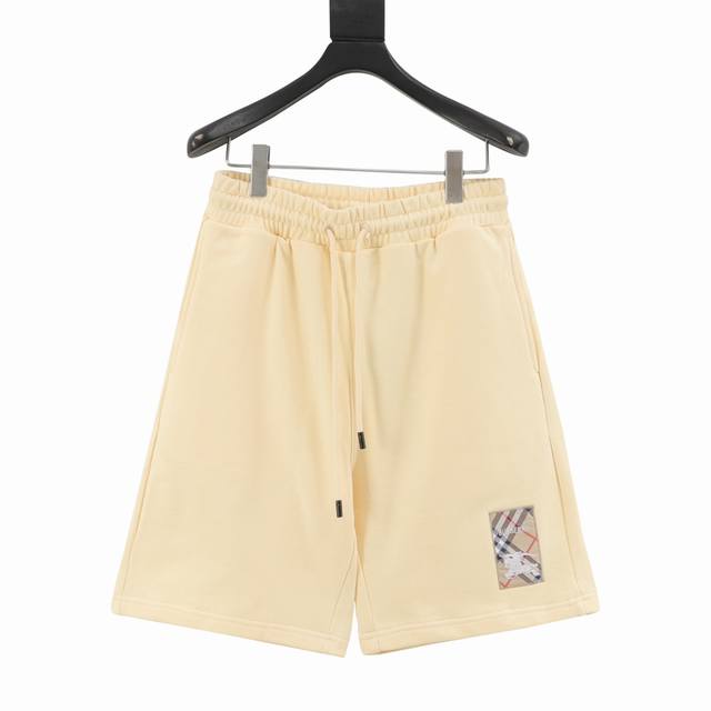 Burberry 25Ss Plaid Letters Horse Label Patch Shorts 2025 latest casual classic