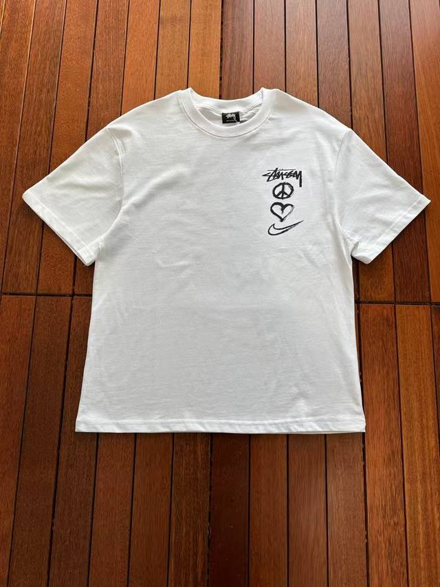 Stussy 25Ss Love Nike Print Short Sleeve High Version Heavy Industrial Short Sle