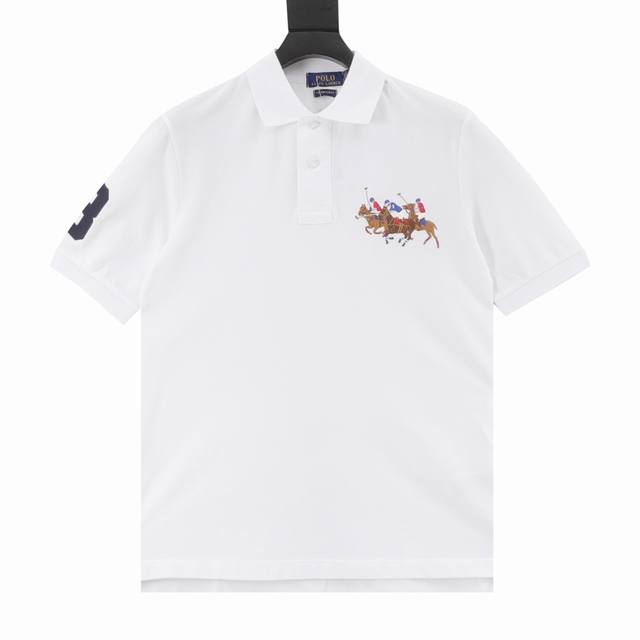 Ralph Lauren Ralph Lauren three pony logo embroidered casual jockey lapel short-