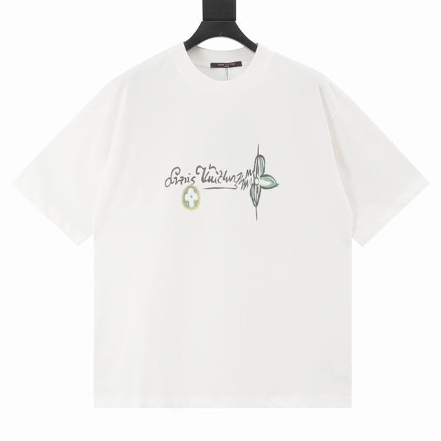 Louis VuittonLv25Ss Pumpkin Back Short Sleeve T-shirt This T-shirt is knitted in