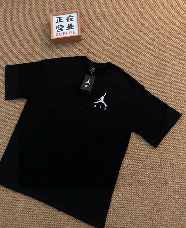 Top embroidery quality Jordan Jordan embroidery Air short sleeves loose men and