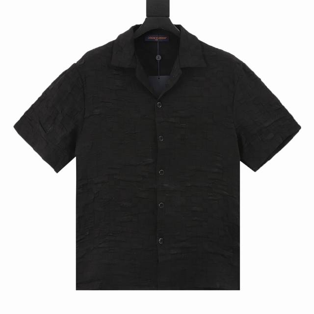 Louis Vuitton Lv checkerboard jacquard suit short-sleeved shirt Authentic 14800
