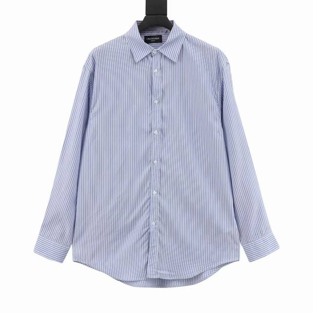 Balenciaga The new striped lapel shirt from Balenciaga is made of custom cotton
